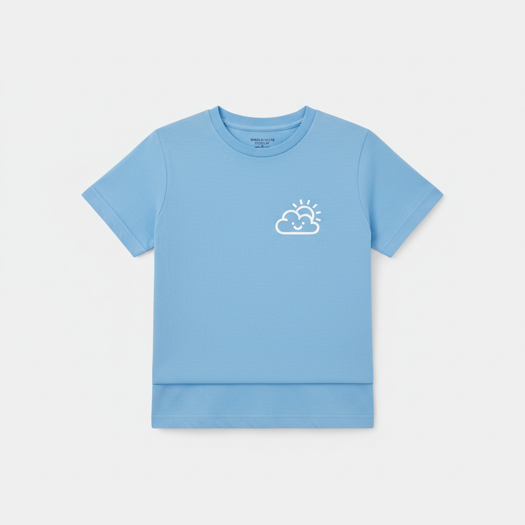 Boys' Sky Blue Graphic T-Shirt — Sky Blue