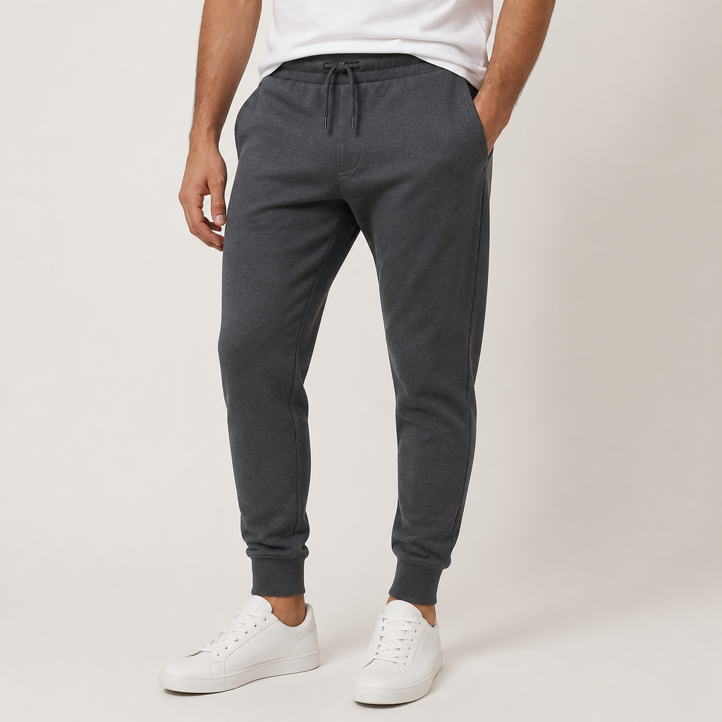 Men's Charcoal Joggers — Charcoal Grey