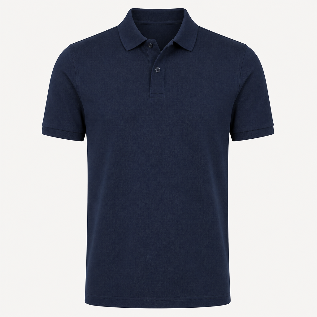 Men's Navy Blue Polo T-Shirt — Navy Blue