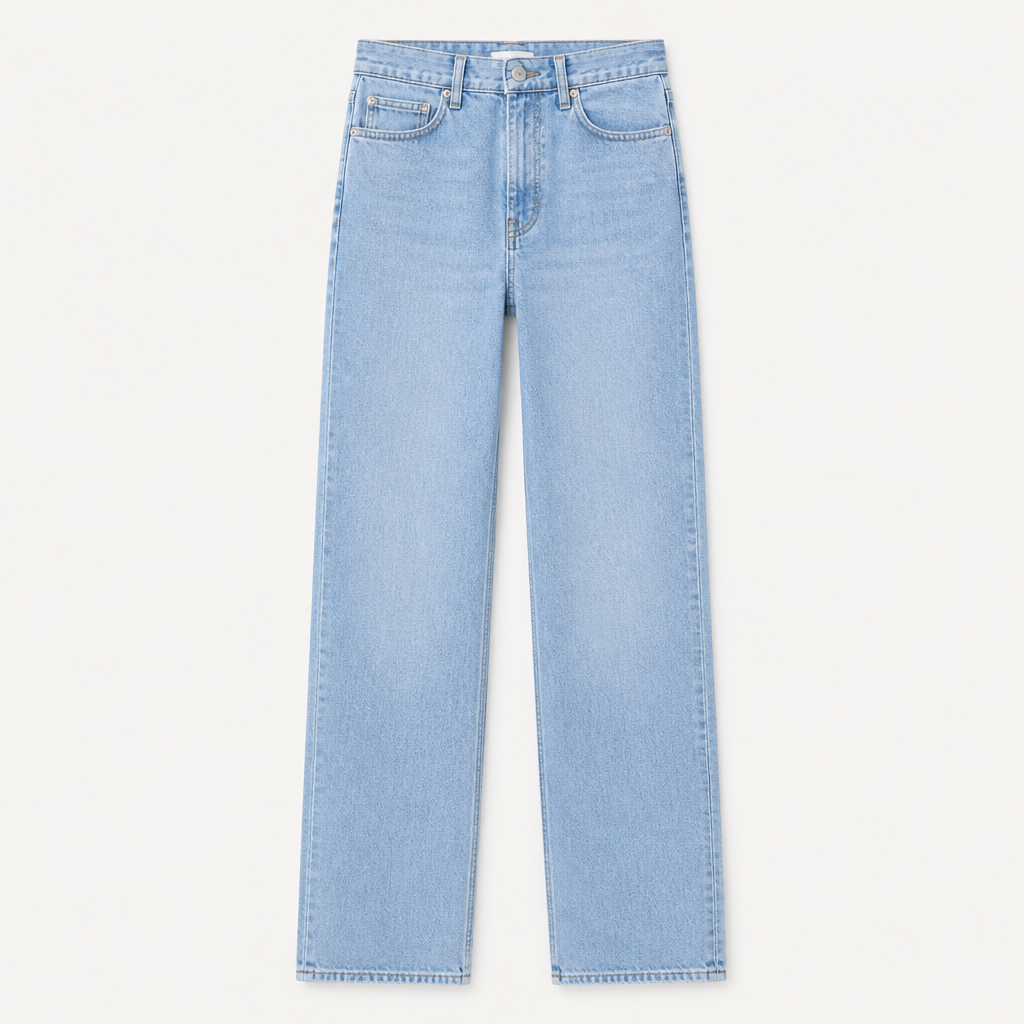 Women's Sky Blue High-Rise Jeans — Sky Blue